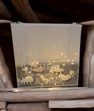 Load image into Gallery viewer, Clear Acrylic Wishing Well with love heart padlocks &amp; lights - HIRE ONLY

