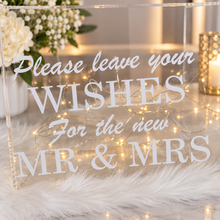 Load image into Gallery viewer, Clear Acrylic Wishing Well with love heart padlocks &amp; lights - HIRE ONLY
