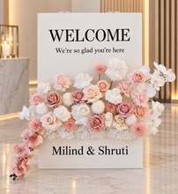 Load image into Gallery viewer, Welcome Sign Empty Flower box  - HIRE ONLY
