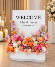 Load image into Gallery viewer, Welcome Sign Empty Flower box  - HIRE ONLY
