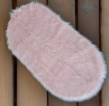Load image into Gallery viewer, Pastel pink fluffy rug – additional decor - HIRE ONLY
