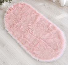 Load image into Gallery viewer, Pastel pink fluffy rug – additional decor - HIRE ONLY
