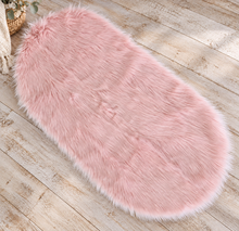 Load image into Gallery viewer, Pastel pink fluffy rug – additional decor - HIRE ONLY
