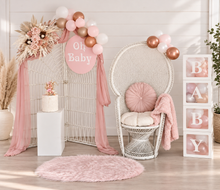 Load image into Gallery viewer, Pastel pink fluffy rug – additional decor - HIRE ONLY
