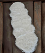 Load image into Gallery viewer, White fluffy rug – 2 available – additional decor - HIRE ONLY
