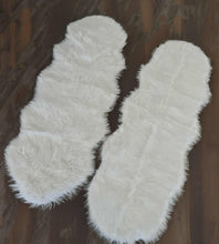 Load image into Gallery viewer, White fluffy rug – 2 available – additional decor - HIRE ONLY

