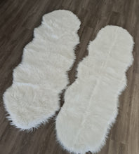 Load image into Gallery viewer, White fluffy rug – 2 available – additional decor - HIRE ONLY
