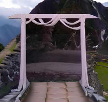 Load image into Gallery viewer, White Wooden Arbour / Arch (NO FLOWERS) – HIRE ONLY
