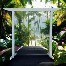 Load image into Gallery viewer, White Wooden Arbour / Arch (NO FLOWERS) – HIRE ONLY
