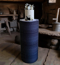 Load image into Gallery viewer, Alloy wheels and tyres cylinder cake stand / plinth - 90cm - HIRE ONLY
