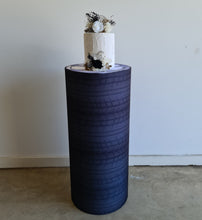 Load image into Gallery viewer, Alloy wheels and tyres cylinder cake stand / plinth - 90cm - HIRE ONLY
