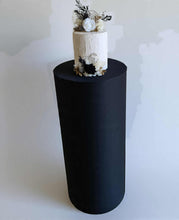 Load image into Gallery viewer, Black cylinder cake stand / plinth - 90cm - HIRE ONLY
