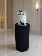 Load image into Gallery viewer, Black cylinder cake stand / plinth - 75cm - HIRE ONLY
