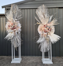 Load image into Gallery viewer, Boho blush romantic arbour flowers  &amp; stands– Package 1 - HIRE ONLY
