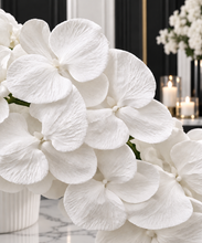 Load image into Gallery viewer, Black &amp; white floor / plinth flowers - HIRE ONLY
