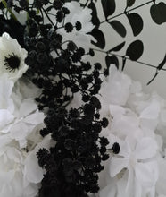 Load image into Gallery viewer, Black &amp; white floor / plinth flowers - HIRE ONLY
