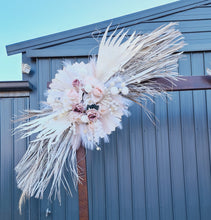 Load image into Gallery viewer, Boho blush romantic arbour flowers &amp; wooden arbour – Package 2 - HIRE ONLY
