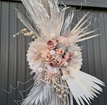 Load image into Gallery viewer, Boho blush romantic arbour flowers &amp; wooden arbour – Package 2 - HIRE ONLY

