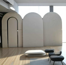 Load image into Gallery viewer, Set of 3 backdrops / arches in white – 2.1m tall - HIRE ONY
