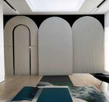 Load image into Gallery viewer, Set of 3 backdrops / arches in white – 2.1m tall - HIRE ONY
