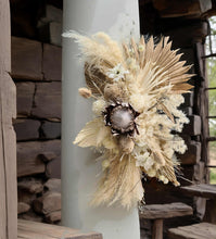 Load image into Gallery viewer, Three white backdrops / arches &amp; 5 x boho flowers - HIRE ONLY

