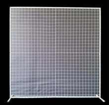 Load image into Gallery viewer, White mesh backdrop 2m x 2m - HIRE ONLY
