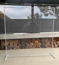 Load image into Gallery viewer, White mesh backdrop 2m x 2m - HIRE ONLY
