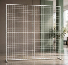 Load image into Gallery viewer, White mesh backdrop 2m x 2m - HIRE ONLY
