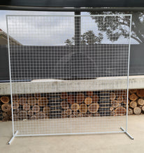 Load image into Gallery viewer, White mesh backdrop 2m x 2m - HIRE ONLY
