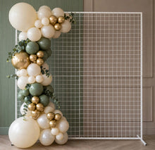Load image into Gallery viewer, White mesh backdrop 2m x 2m - HIRE ONLY
