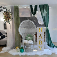 Load image into Gallery viewer, White mesh, green / pink – Baby boxes Package - HIRE ONLY
