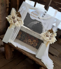 Load image into Gallery viewer, Boho urns &amp; white mesh backdrop Birthday package - HIRE ONLY
