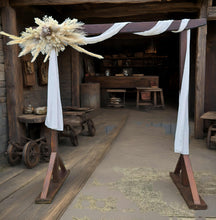 Load image into Gallery viewer, Wooden arch arbour (arbour only NO FLOWERS) - HIRE ONLY
