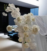 Load image into Gallery viewer, White mesh &amp; 2 x white flowers - Basic Package 1 - HIRE ONLY
