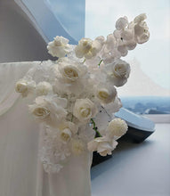 Load image into Gallery viewer, White mesh &amp; 2 x white flowers - Basic Package 1 - HIRE ONLY
