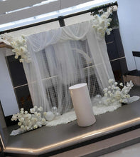 Load image into Gallery viewer, White mesh &amp; 4 x white flowers - Advanced Package 1 - HIRE OLY
