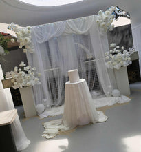 Load image into Gallery viewer, White mesh &amp; 4 x white flowers Advanced Package 2 - HIRE ONLY
