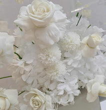 Load image into Gallery viewer, White mesh &amp; 4 x white flowers Advanced Package 2 - HIRE ONLY
