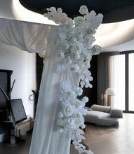 Load image into Gallery viewer, White mesh &amp; 4 x white flowers - Deluxe Package 2 - HIRE ONLY
