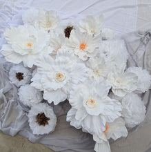 Load image into Gallery viewer, White &amp; Boho Backdrop flowers - HIRE ONLY

