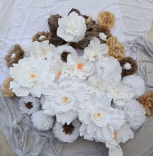 Load image into Gallery viewer, White &amp; Boho Backdrop flowers - HIRE ONLY

