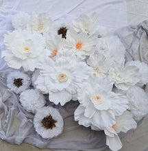 Load image into Gallery viewer, White &amp; Boho Backdrop flowers - HIRE ONLY
