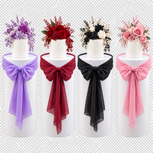 Load image into Gallery viewer, White cylinder plinth cake or flower stand - 90cm with bow - HIRE ONLY
