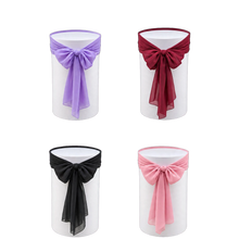 Load image into Gallery viewer, White cylinder plinth cake or flower stand - 90cm with bow - HIRE ONLY
