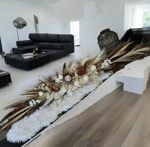 Load image into Gallery viewer, Boho Style Bride &amp; Groom Table flowers – 2.5m long
