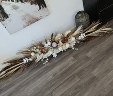 Load image into Gallery viewer, Boho Style Bride &amp; Groom Table flowers – 2.5m long
