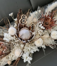 Load image into Gallery viewer, Boho Style Bride &amp; Groom Table flowers – 2.5m long
