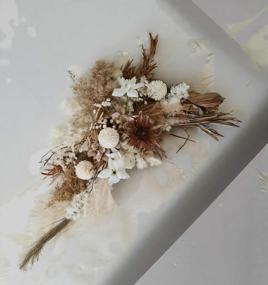 Boho Rustic welcome sign flowers, arbour, easel, backdrop - HIRE ONLY