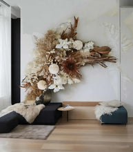 Load image into Gallery viewer, Boho Rustic welcome sign flowers &amp; easel - HIRE ONLY
