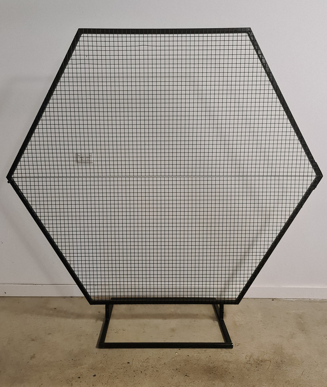 Black Hexagonal mesh backdrop - HIRE ONLY